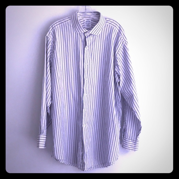 BROOKS BROTHERS LONG SLEEVE DRESS SHIRT 17.5 34 - Picture 1 of 7